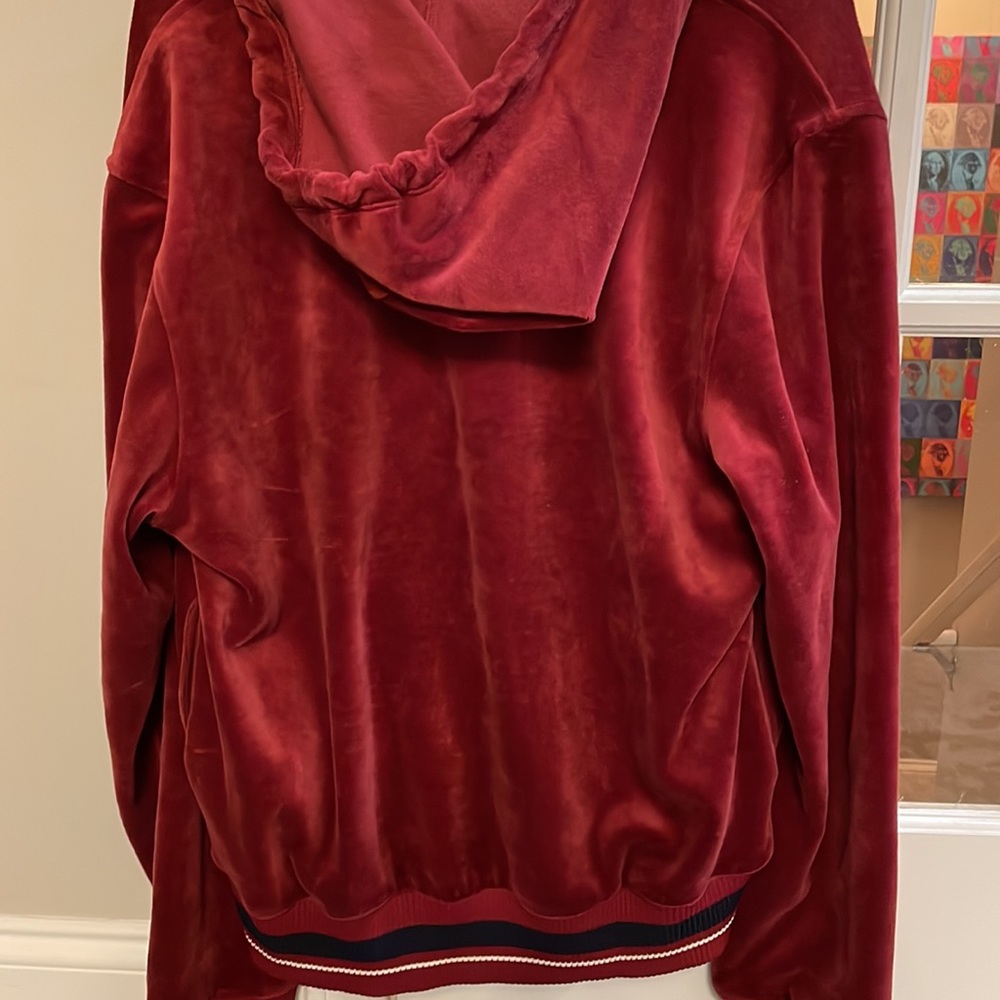 HP♥️ Opening Ceremony | XS Velour Wrap Hoodie. Burgundy. - Picture 5 of 7